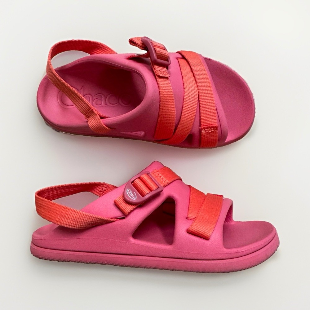 Chaco Chillos Pink Orange Unisex Kids Strappy Sandal Synthetic US 2 EU 33